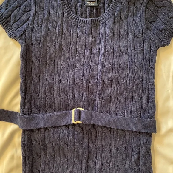 Ralph Lauren | Dresses | Ralph Lauren Cotton Navy Size 7 Cable Knit Dress |  Poshmark